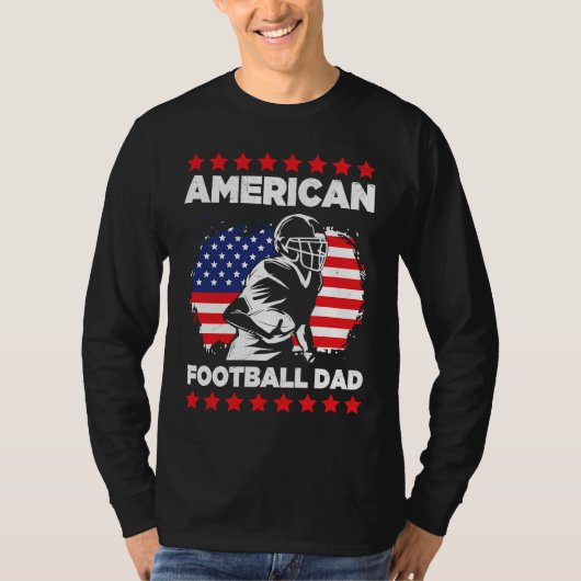 American Football Dad Quaterback Kicker For Men Wo T-Shirt (Vorderseite)