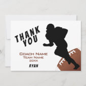 American Football Danke Coach Card (Vorderseite)