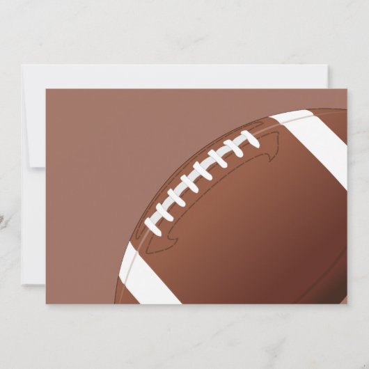 American Football Danke Coach Card (Rückseite)