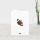 American Football Danke Coach Card (Rückseite)