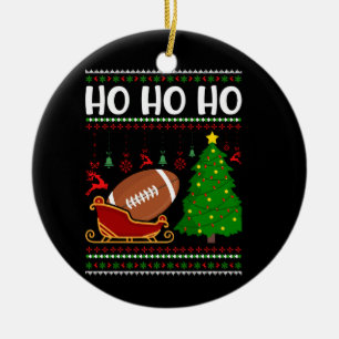 American Football Design Keramik Ornament