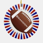 American Football Design Ornament (Hinten)