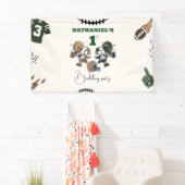 American Football Dinosaur Geburtstag Banner (Insitu)