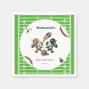 American Football Dinosaur Geburtstag Serviette