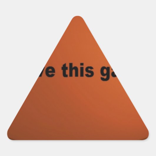 American Football Dreieckiger Aufkleber (Vorderseite)