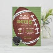 American Football Einladung (Stehend Vorderseite)