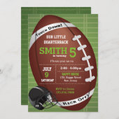 American Football Einladung (Vorne/Hinten)