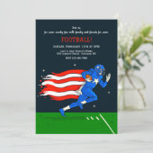 American Football Einladung (Stehend Vorderseite)