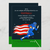 American Football Einladung (Vorne/Hinten)