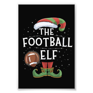 American Football Elf Family - Weihnachten Fotodruck