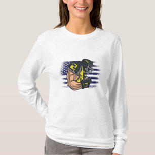 American Football Fan Jersey Shirt USA Flag