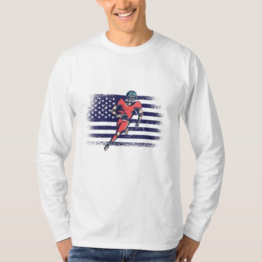 American Football Fan Jersey Shirt USA Flag (Vorderseite)