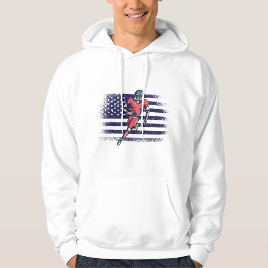 American Football Fan Jersey Shirt USA Flag (Vorderseite)