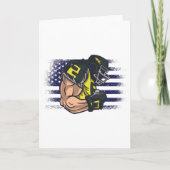 American Football Fan Jersey Shirt USA Flag Karte (Vorderseite)