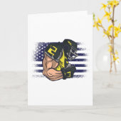 American Football Fan Jersey Shirt USA Flag Karte (Gelbe Blume)