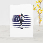 American Football Fan Jersey Shirt USA Flag Karte (Gelbe Blume)