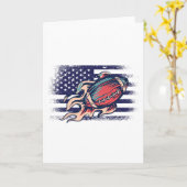 American Football Fan Jersey Shirt USA Flag Karte (Gelbe Blume)