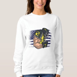 American-Football-Fan-Jersey-Shirt USA-Flagge Sweatshirt