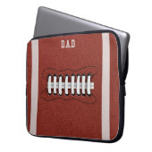 American Football Fan Monogram Laptop Sleeve (Vorderseite Links)