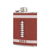 American Football Fan Name Tailgate Party Flask Flachmann (Links)