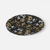 American Football Fan Pappteller (Schrägansicht)