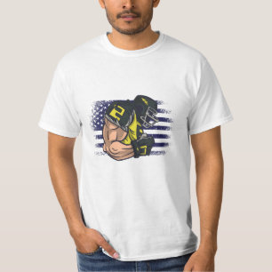 American-Football-Fan-Trikot-Shirt USA-Flagge T-Shirt