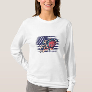 American-Football-Fan-Trikot-Shirt USA-Flagge T-Shirt