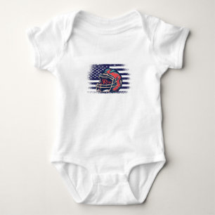 American-Football-Fan-Trikot USA-Flagge Baby Strampler