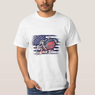 American-Football-Fan-Trikot USA-Flagge T-Shirt