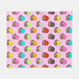 American Football - Farbige Helme   Fleecedecke