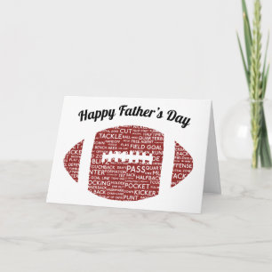 American Football Father's Day Card Karte