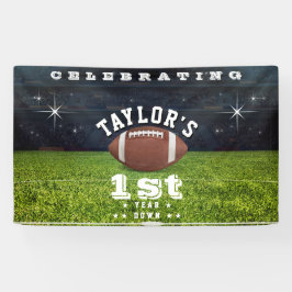 American Football Field 1. Geburtstag Party Banner