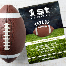 American Football Field 1. Geburtstag Party