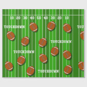 American Football Field Football Sports Geschenkpapier (Flach)