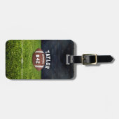 American Football Field Name Team Jersey Nummer Gepäckanhänger (Vorderseite horizontal)