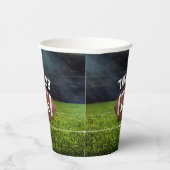 American Football Field Name Team Jersey Nummer Pappbecher (Rechts)