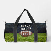 American Football Field Team Number Coach Duffle Bag (Vorderseite)