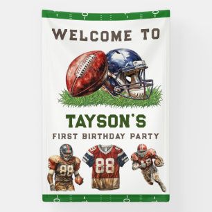 American Football First Year Down 1. Geburtstag Banner
