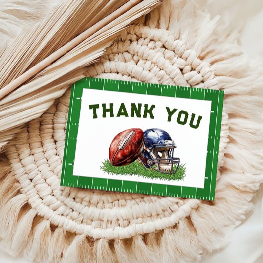 American Football First Year Down 1. Geburtstag Dankeskarte