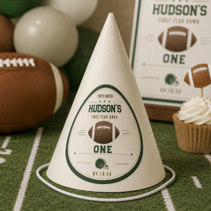 American Football First Year Down 1. Geburtstag Partyhütchen