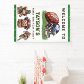 American Football First Year Down 1st Birthday Banner (InSitu)