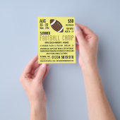 American Football, Football Camp Advertising Flyer (Gruppe)