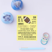 American Football, Football Camp Advertising Flyer (Einzeln)