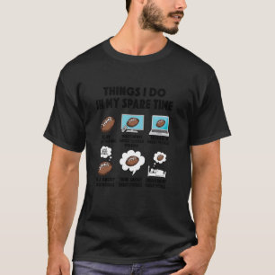 American Football Freizeit Fantasy Football Quarte T-Shirt