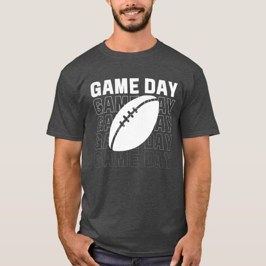 American Football GAME DAY T-Shirt (Vorderseite)