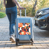 American Football Geometric Muster Aufkleber (Koffer Insitu)