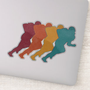 American Football Geschenk für Fußballfans Aufkleber