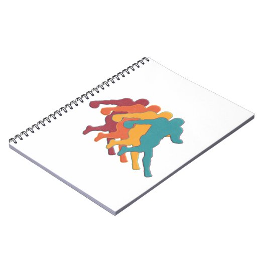 American Football Geschenk für Fußballfans Notizblock (Linke Seite)