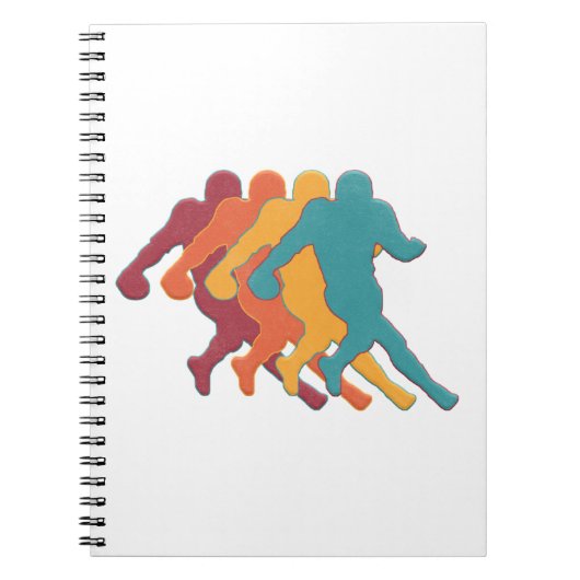 American Football Geschenk für Fußballfans Notizblock (Vorderseite)