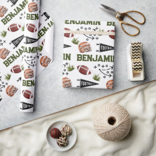 American Football Geschenkpapier